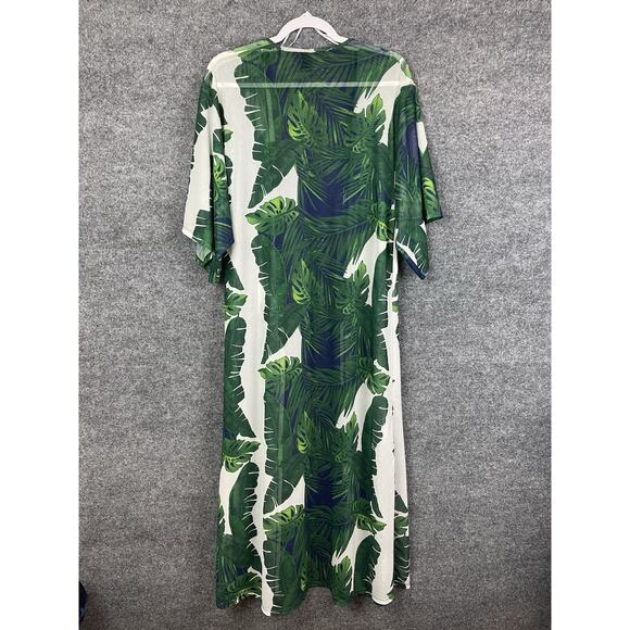 Windsor Transport to Tropical Long Kimono Women's Size Small Beach Coverup - Picture 10 of 10